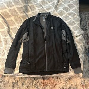 Salomon Men's Black and Gray ski Jacket